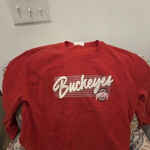 Champion Red Buckeyes Sweatshirt